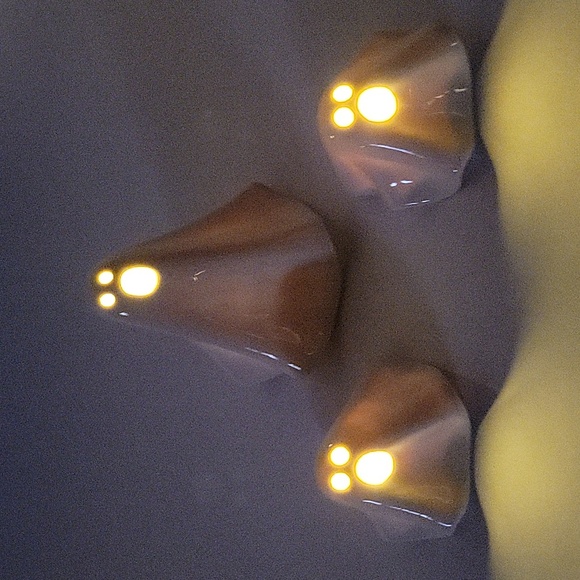 NWT Set of (3) Crate & Barrel Ceramic Halloween LED Screaming Ghosts - Picture 5 of 7